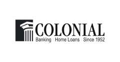 Colonial Savings logo with a column graphic and text reading Colonial Savings Home Loans Since 1952.