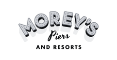 Morey’s Piers and Resorts logo with stylized script reading Morey’s Piers and Resorts.
