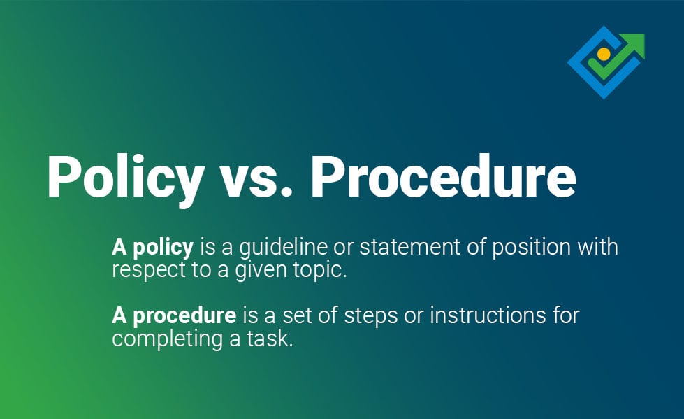 Policy vs Procedure blog graphic