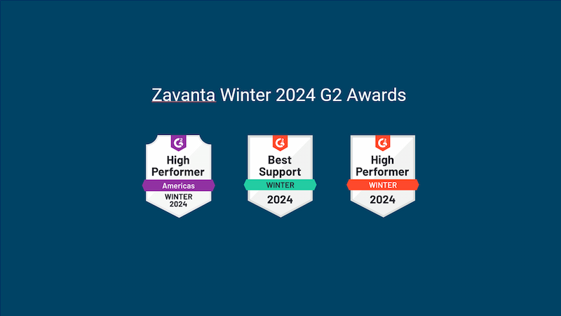 Zavanta Winter 2024 G2 Awards Best Support