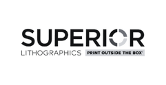 Superior Lithographics logo with bold text reading Superior Lithographics.