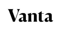 Vanta logo with bold black text reading Vanta.